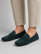Men’s Slip-On Driver Loafers – Suede Look Casual Elegance
