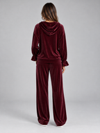 Women’s Velvet Hooded Co-Ord Set