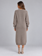 Women’s Knitted Jumper Midi Dress