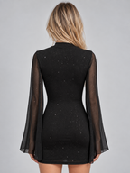 Women’s Sparkle Cut Out Mini Dress