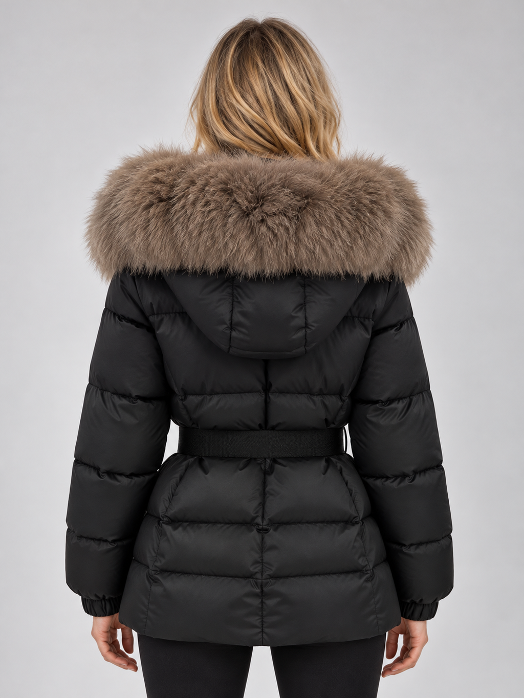 Women’s Hooded Faux Fur Puffer Jacket
