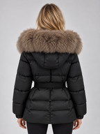 Women’s Hooded Faux Fur Puffer Jacket