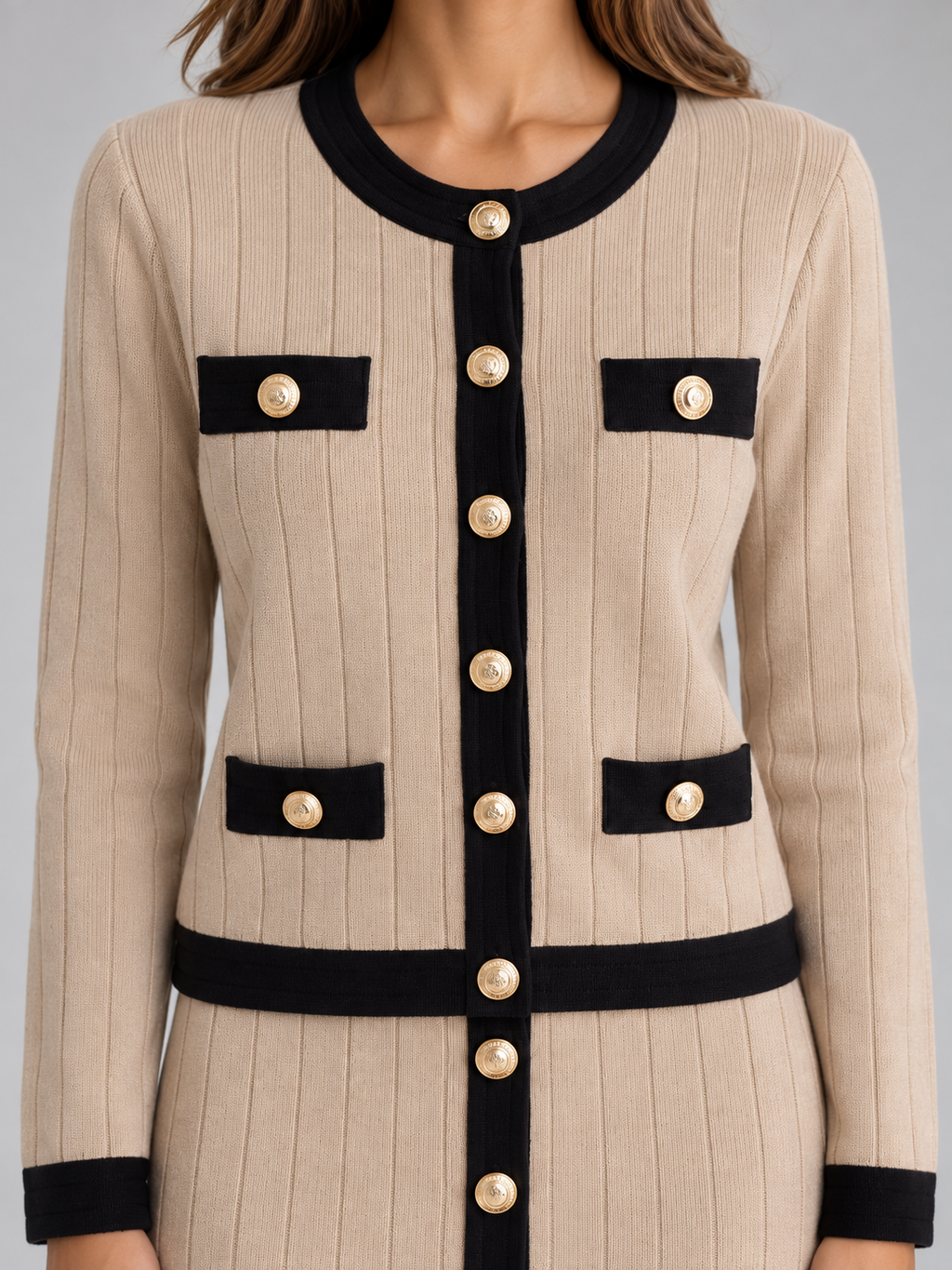 Women’s Knitted Cardigan & Midi Skirt Co-Ord Set