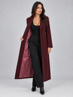 Women’s Belted Long Tailored Coat