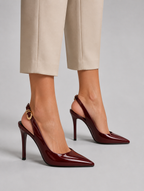 Women’s Patent Slingback Stiletto Heels