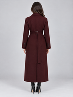 Women’s Belted Long Tailored Coat