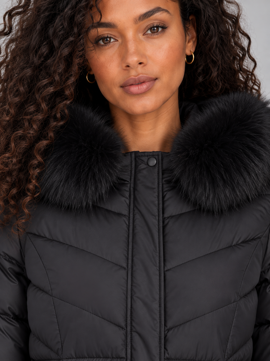 Women’s Longline Quilted Puffer Coat