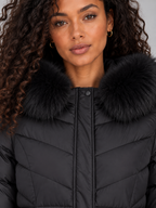 Women’s Longline Quilted Puffer Coat