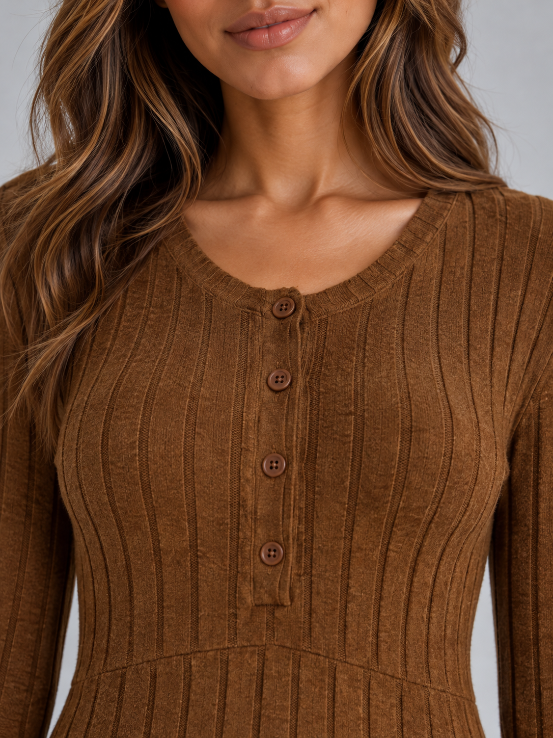 Women’s Ribbed Knit Maxi Dress
