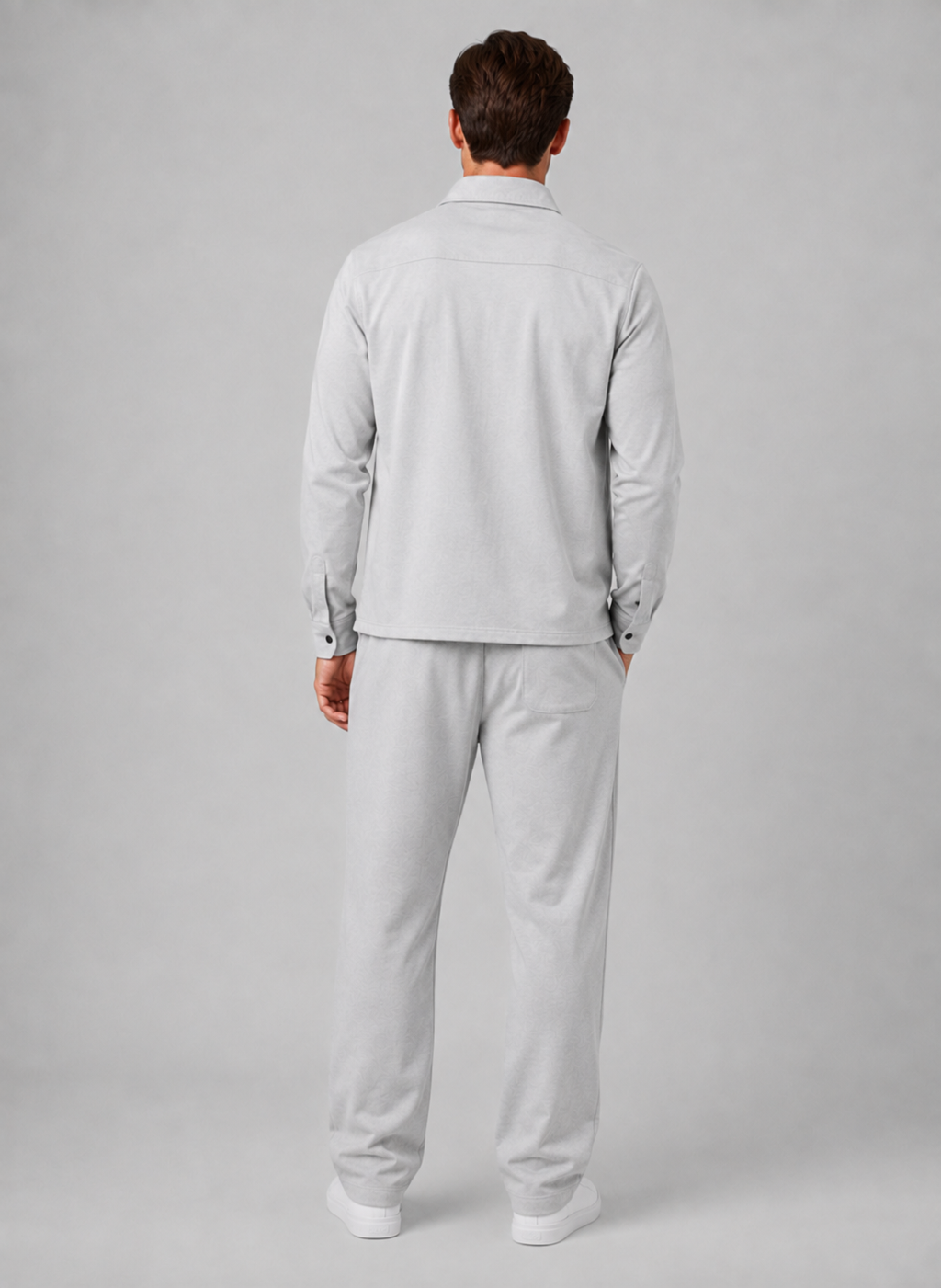 Men’s Two-Piece Overshirt & Trousers Set
