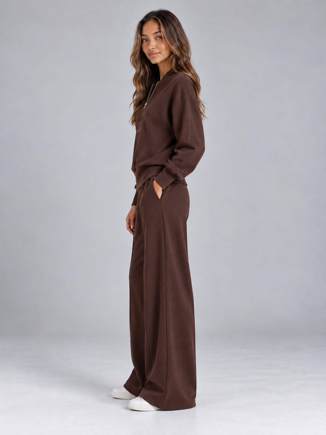 Women’s Half Zip Knit Co-Ord Set