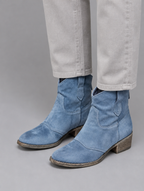 Women’s Suede Look Cowboy Ankle Boots