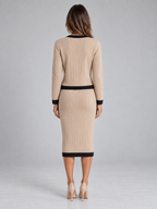 Women’s Knitted Cardigan & Midi Skirt Co-Ord Set