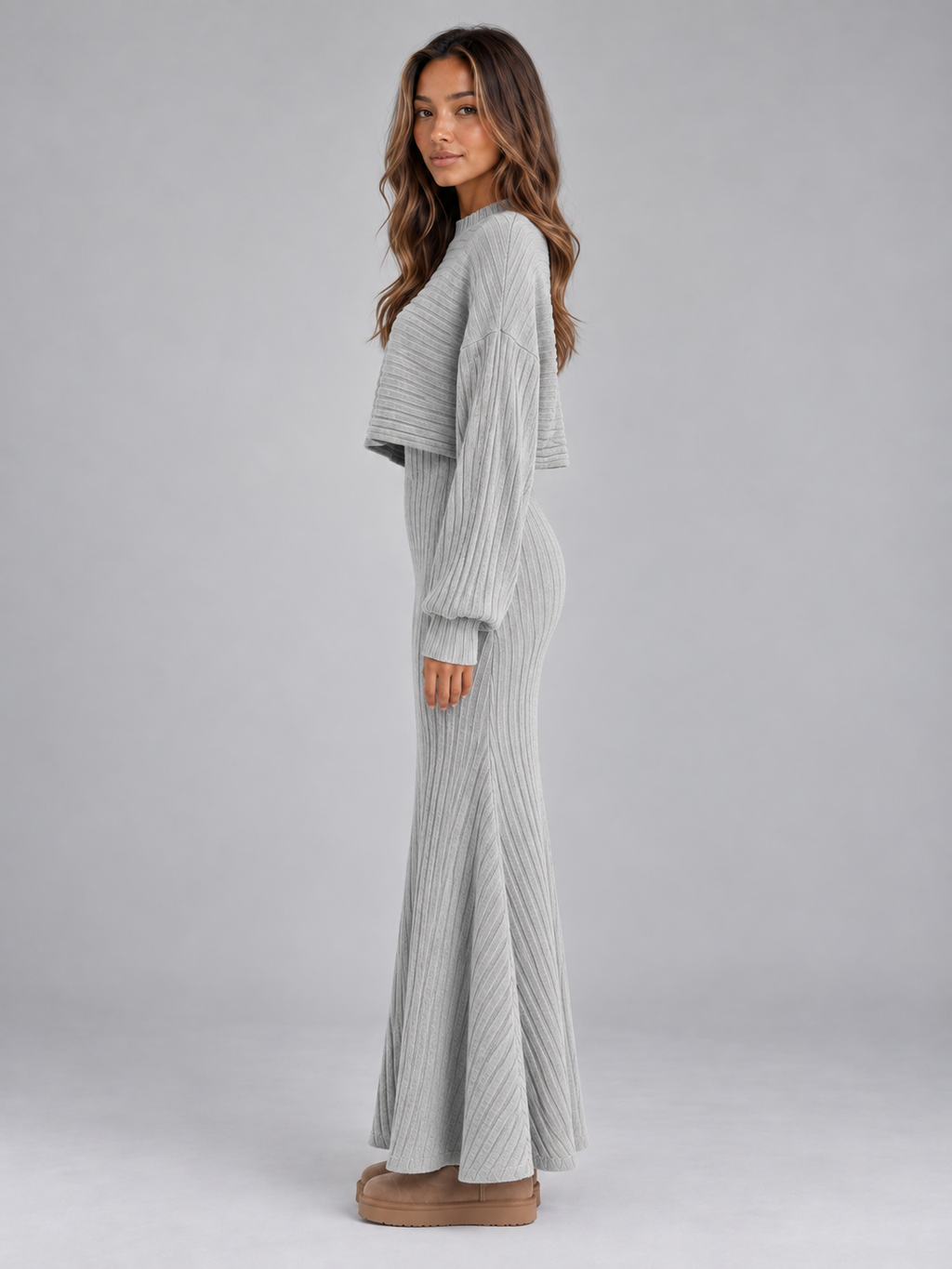 Women’s Ribbed Knit Co-Ord Set