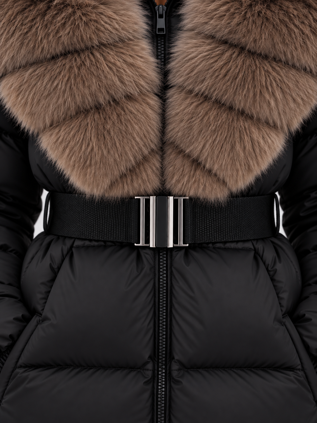 Women’s Hooded Faux Fur Puffer Jacket