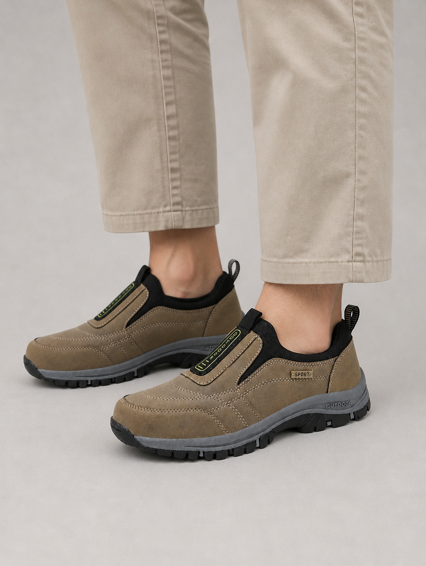 Men’s Comfort Slip-On Walking Shoes – Durable Outdoor Style