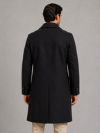 Men's Tailored Double Breasted Long Coat