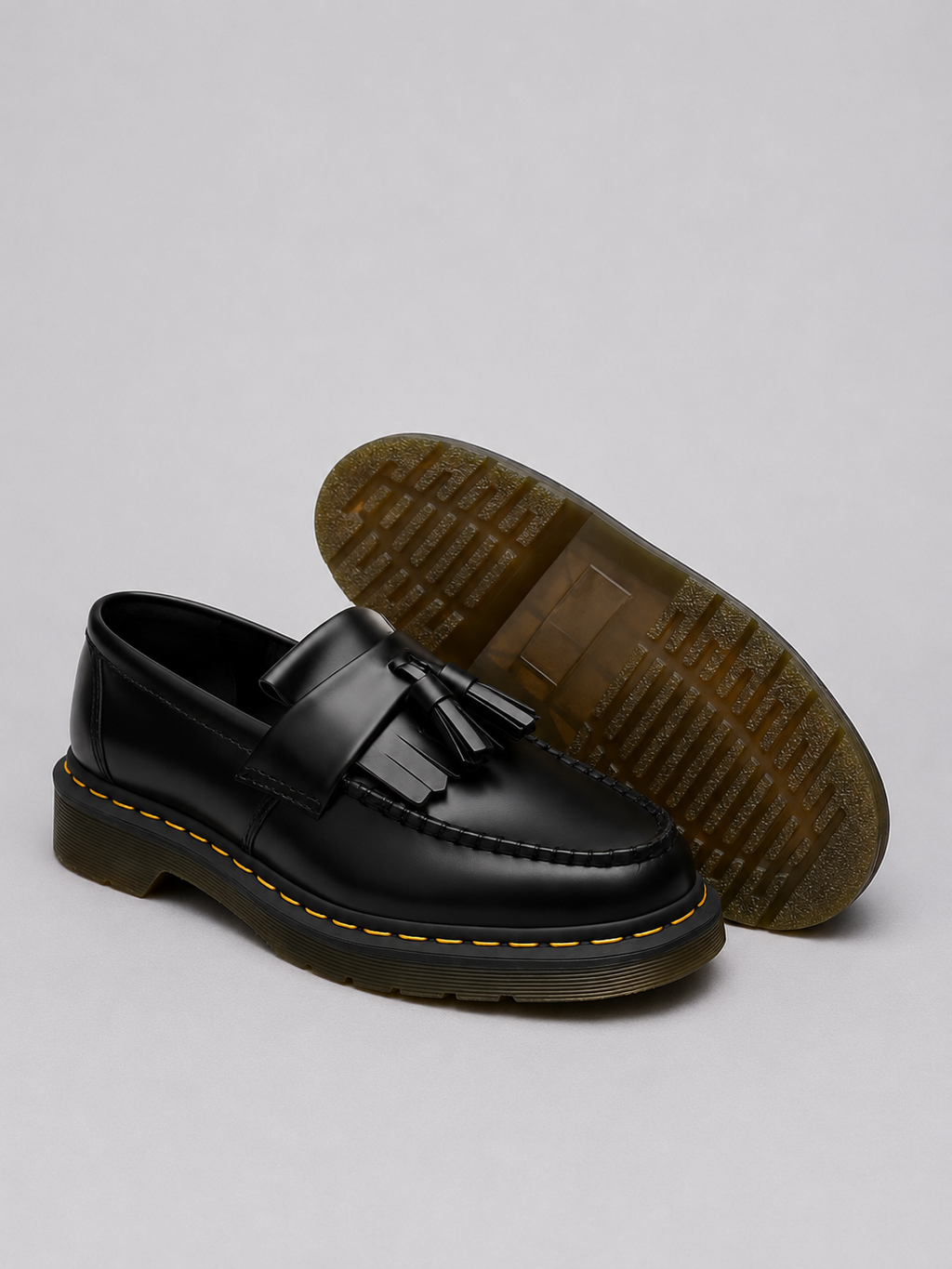 Men’s Leather-Look Tassel Loafers – Smart Casual Slip-On Shoes