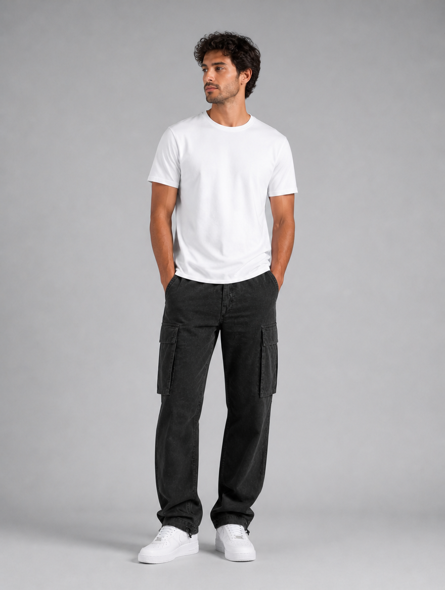 Men’s Relaxed Fit Cargo Trousers – Everyday Utility Style