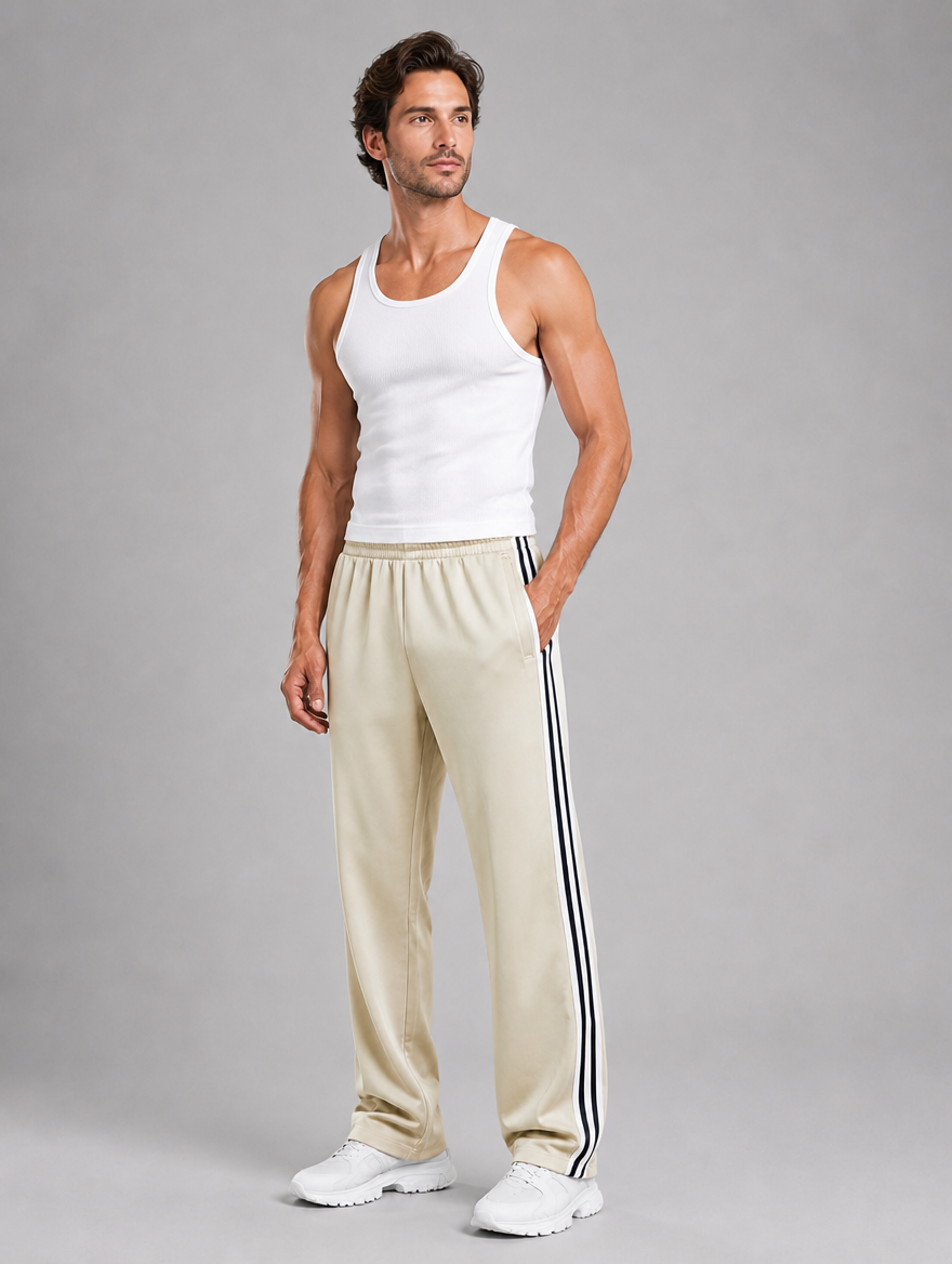 Men's Track Pants with Pockets – Relaxed Fit Sport Trousers