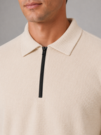 Men’s Two-Piece Quarter-Zip Polo & Trousers Set