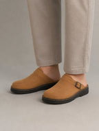 Men’s Comfort Clogs – Leather Look Slip-On Shoes