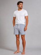 Men’s Striped Swim Shorts – Quick-Dry Fit