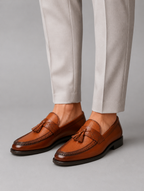 Men’s Woven Tassel Loafers – Refined Slip-On Smart Shoes