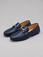Men’s Leather-Look Driving Loafers – Slip On Moccasin Shoes