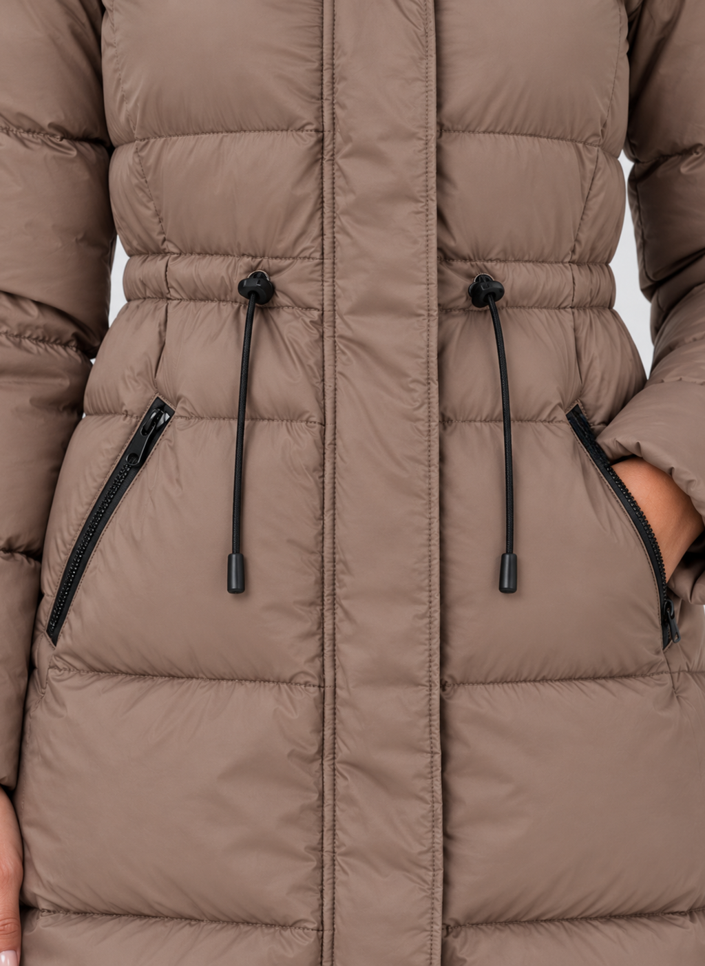 Women’s Longline Hooded Puffer Coat