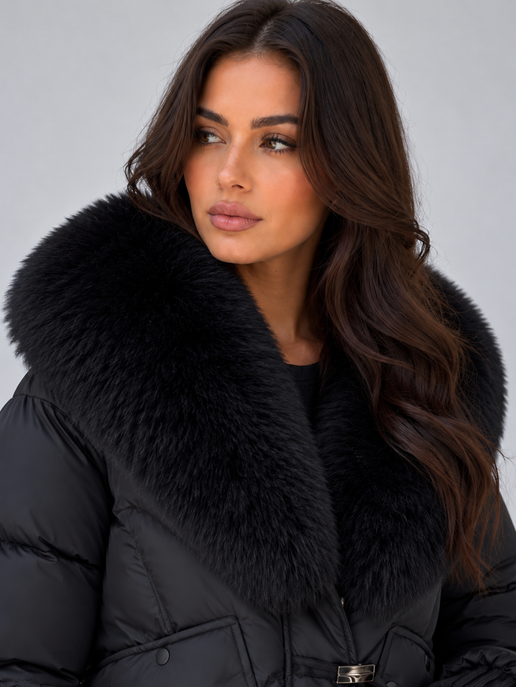 Women’s Faux Fur Collar Puffer Jacket