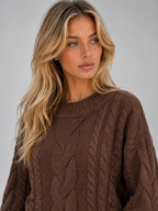 Women’s Cable Knit Two-Piece Set