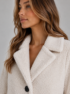 Women's Long Teddy Fleece Coat