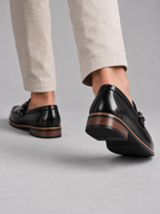 Men’s Leather-Look Loafers – Polished Slip-On Dress Shoes
