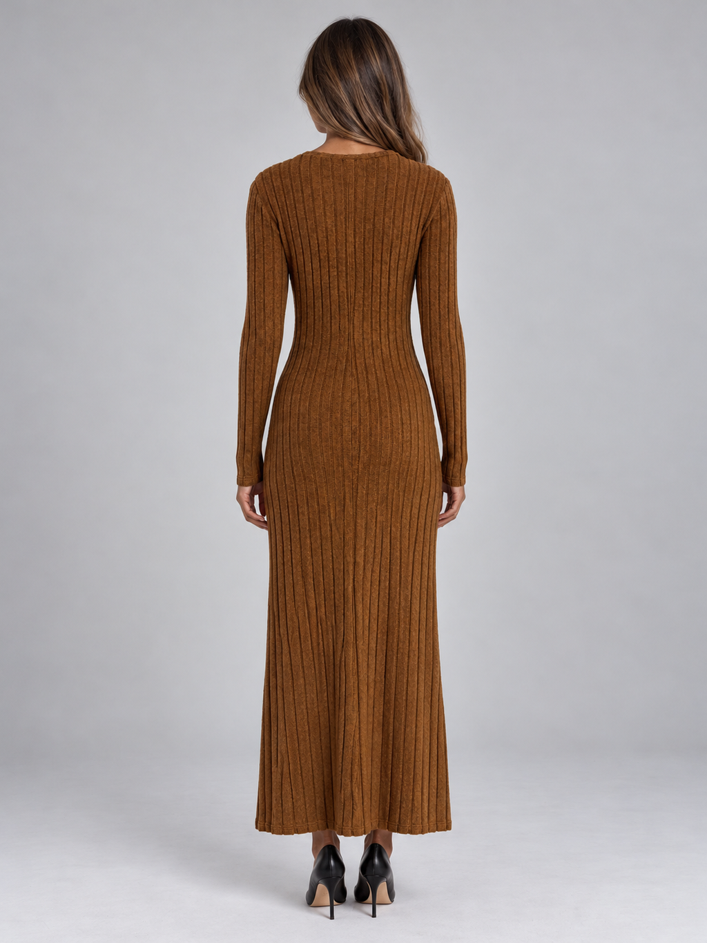 Women’s Ribbed Knit Maxi Dress