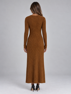 Women’s Ribbed Knit Maxi Dress