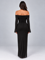 Women’s Glitter Off Shoulder Maxi Dress