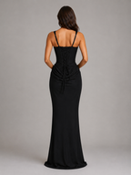 Women’s Bodycon Draped Corset Maxi Dress