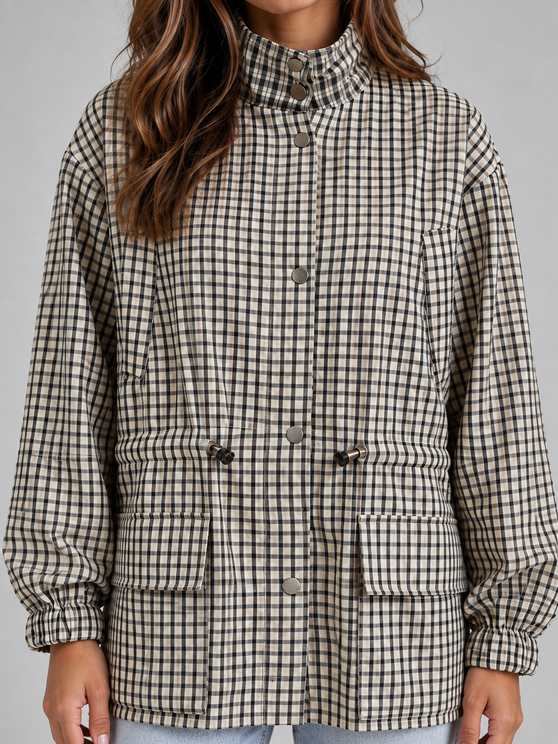 Women’s Checked Utility Jacket