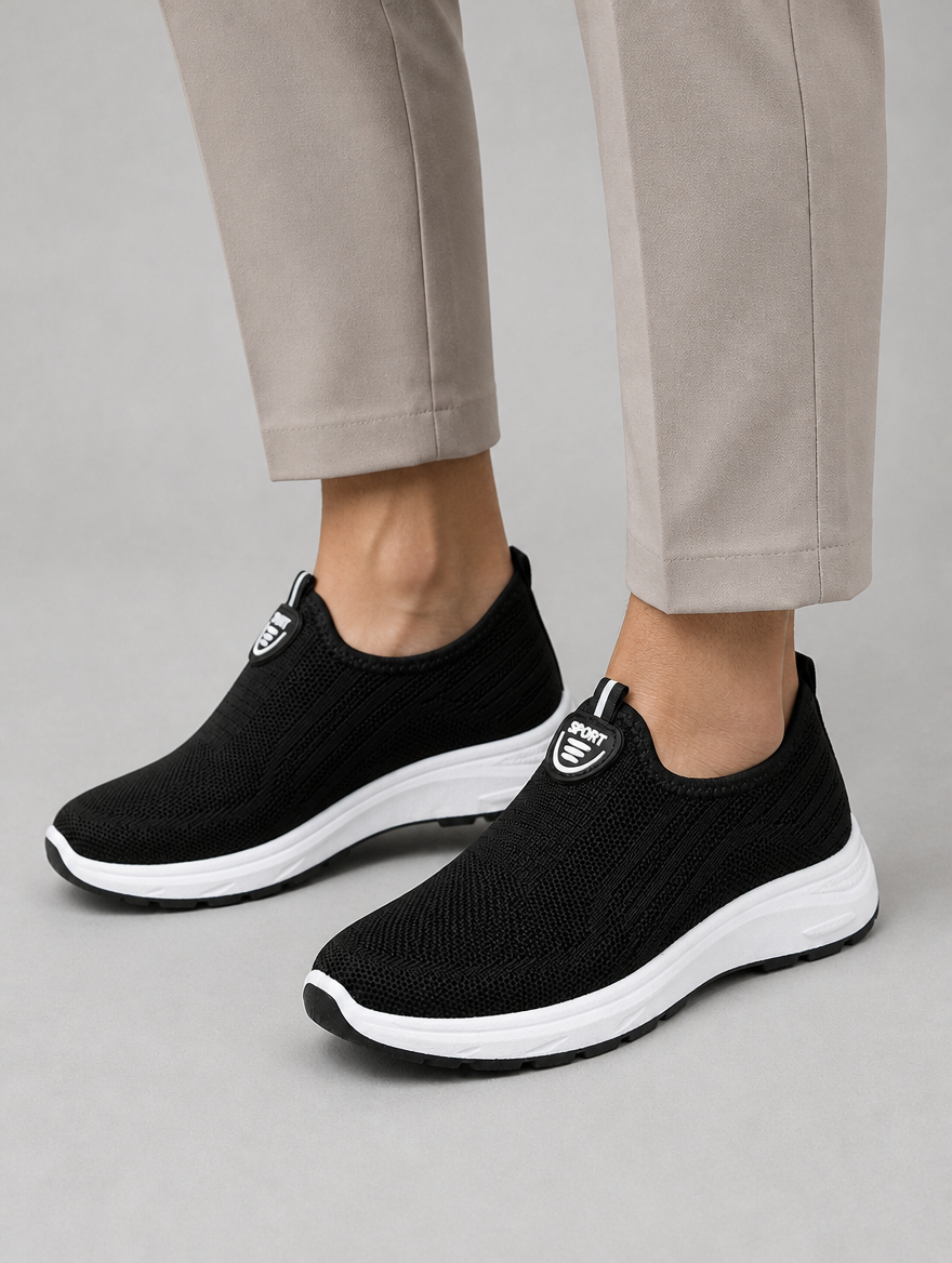 Women's Comfort Slip-On Trainers – Breathable Everyday Shoes
