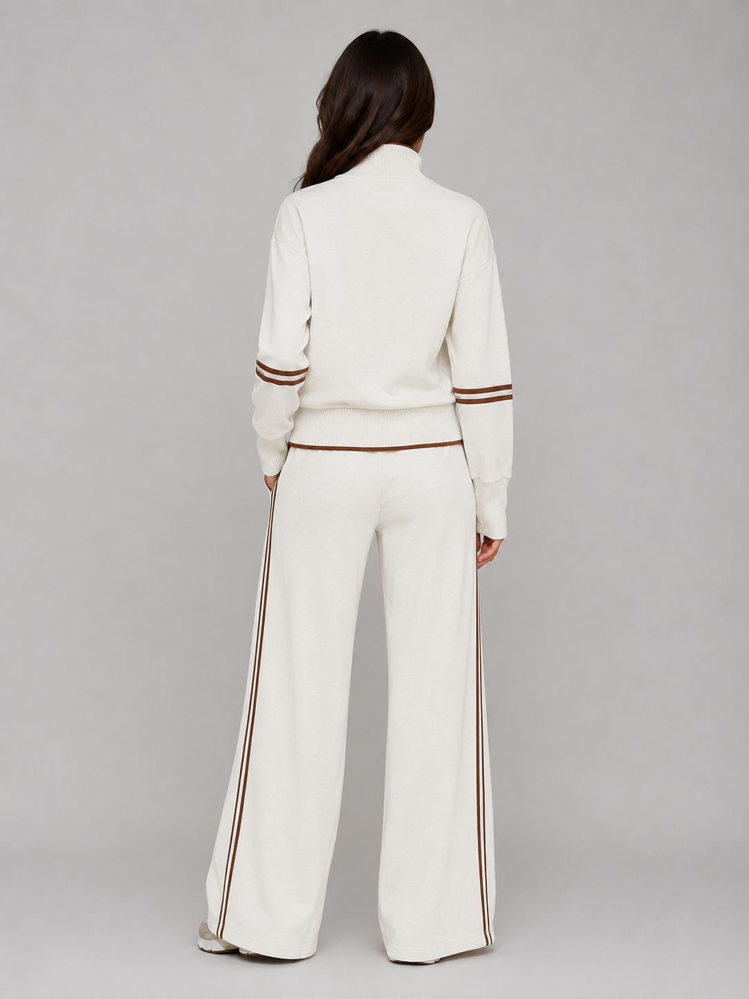 Women's Half Zip Lounge Co-Ord Set – Relaxed Fit Tracksuit
