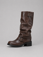 Women’s Knee-High Biker Boots