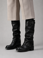 Women’s Knee-High Biker Boots