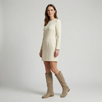 Women’s Knee High Suede Look Boots