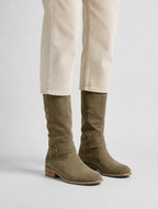 Women’s Knee High Suede Look Boots
