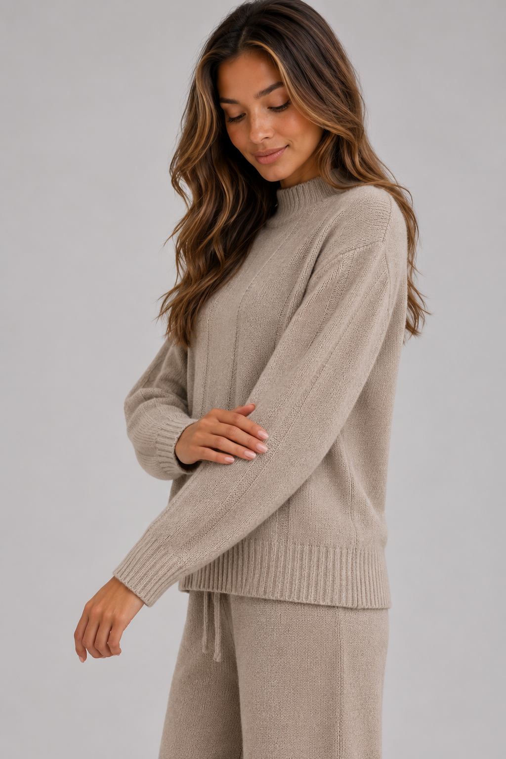 Women's Knitted Lounge Set – Relaxed Fit