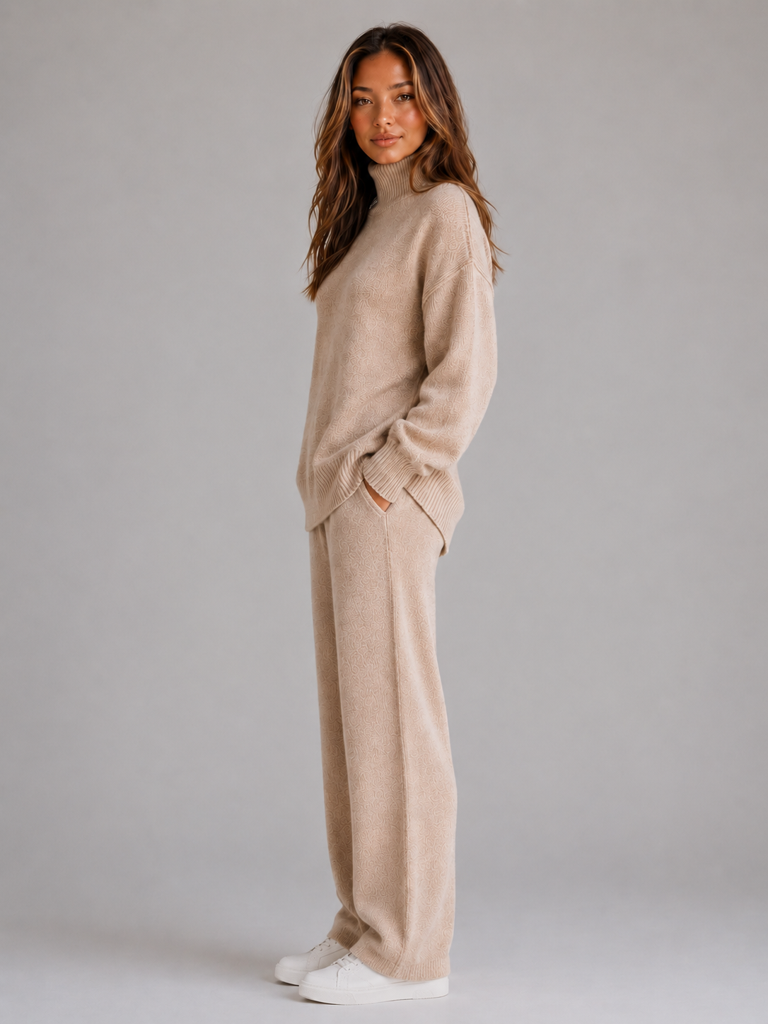 Women's Oversized Knitted Lounge Set