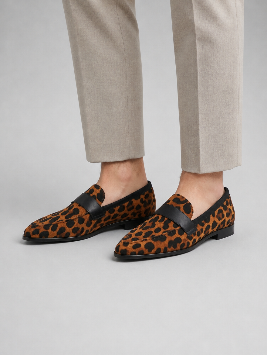 Women’s Pointed Comfort Loafers – Suede Style