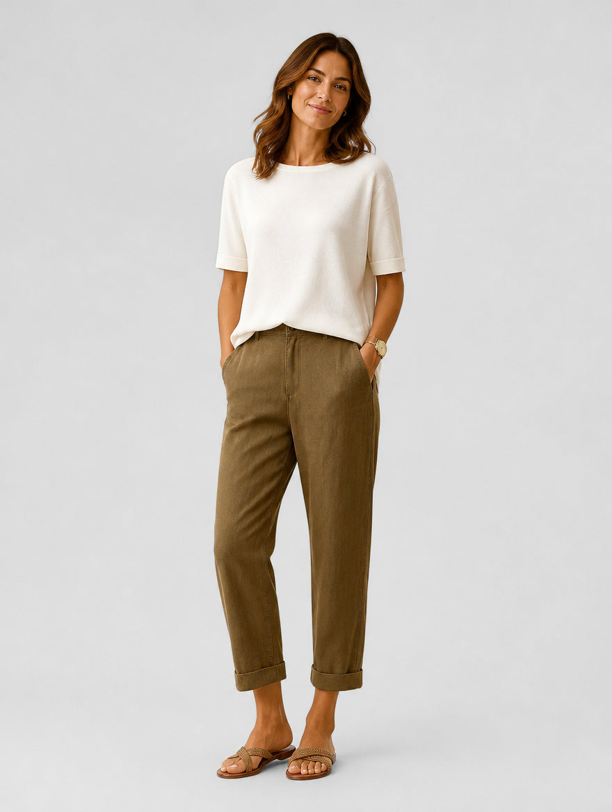 Women’s Lightweight Trousers – Relaxed Fit Casual Trousers