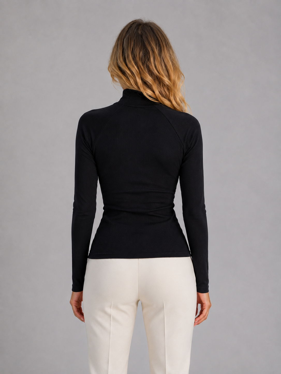 Women's Ribbed Half Zip Top